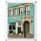 Wexel Art Single Panel Clear Acrylic Floating Wall Frame & Magnets with Silver Hardware